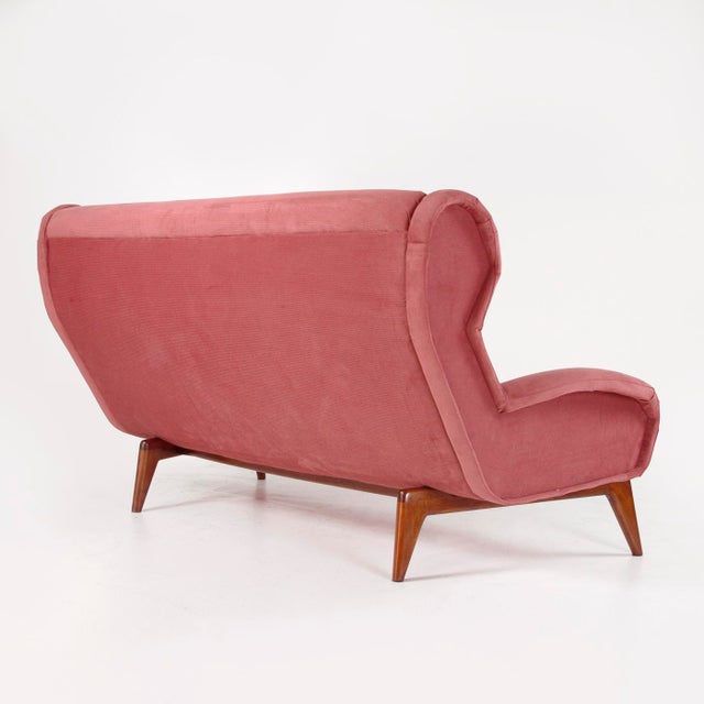 Textile Vintage Italian Three-Seater Sofa, 1960s For Sale - Image 7 of 15