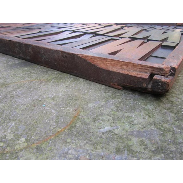 Vintage Industrial Wooden Letters & Numbers Printing Blocks, 1930s For Sale - Image 10 of 13