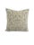 Stunning dark tan linen with a smokey blue damask printed pillow cover. The linen are made with natural fibers with a...