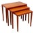 Vintage Danish Bramin Nesting Tables in Teak by H.W. Klein for Bramin, 1960s, Set of 3 For Sale