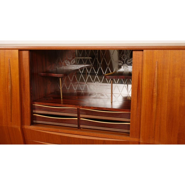 Vintage Danish Highboard in Teak For Sale - Image 13 of 17