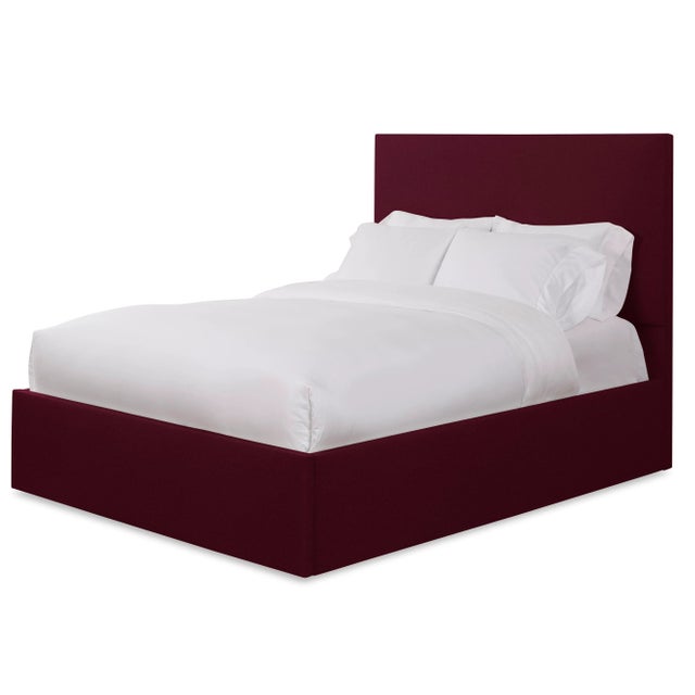 This listing includes the entire bedframe, including the headboard, rails, and footboard. From Chairish's line of bespoke...