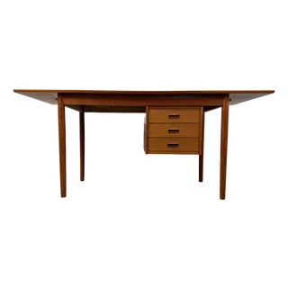 Mid-Century Teak Drop-Leaf Desk by Arne Vodder for H. Sigh & Søns For Sale