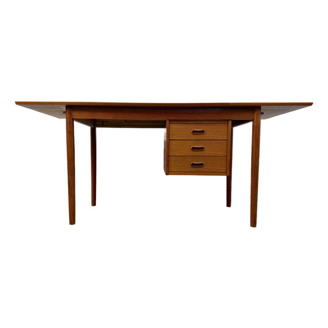Mid-Century Teak Drop-Leaf Desk by Arne Vodder for H. Sigh & Søns For Sale