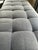 21st Century Transitional Tufted Gray Upholstered Ottoman — Designer Showroom Chicago For Sale - Image 11 of 12