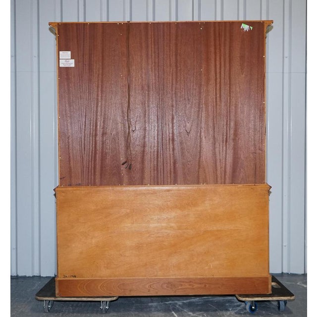 Vintage Yew Wood Display Cabinet from Bradley England For Sale - Image 18 of 18
