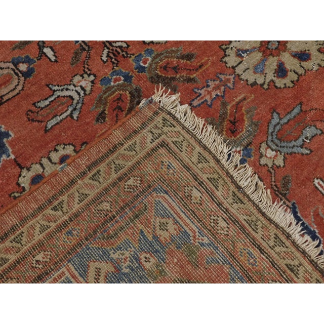 Antique Persian Mahal Rug For Sale - Image 11 of 13