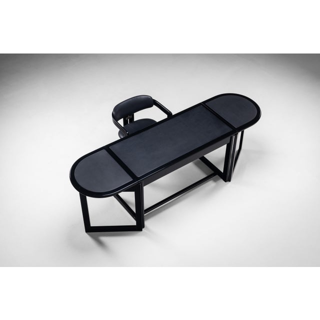 Drop Leaf Desk with Pamplona Chair by Augusto Savini for Pozzi, Italy, 1970s For Sale - Image 4 of 18