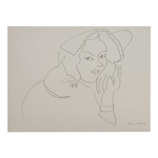 Henri Matisse, Peasant Woman with Headdress, Lithograph For Sale