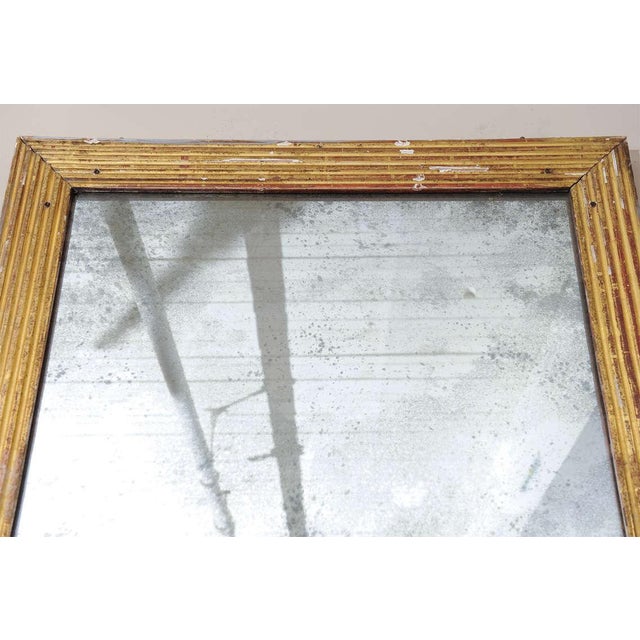 French Fluted Giltwood Mirror For Sale In San Francisco - Image 6 of 6