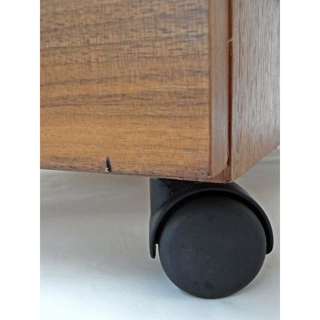 Drawer Unit in Walnut with 5 Castors from Nocciola, Germany 1970s For Sale - Image 6 of 8
