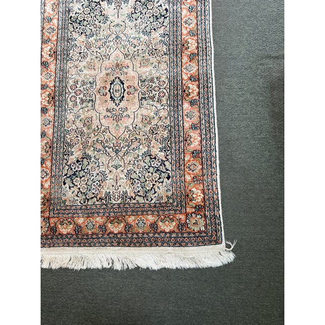 2ft 6in × 4ft 1in Kashmir Silk Area Rug For Sale - Image 4 of 12