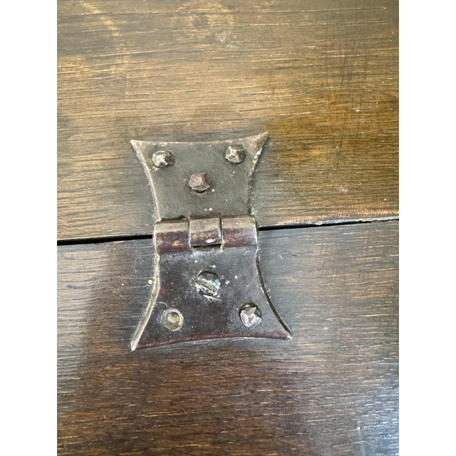 Antique Carved Oak Bible Box on Stand, Early 18th Century For Sale - Image 12 of 14