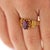 Vintage Oval Rodolite Garnet Victorian Revival in 18k Yellow Gold Solitaire Ring, Size 10.5 For Sale - Image 10 of 17