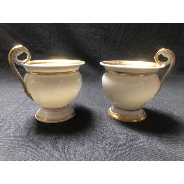 Vintage Porcelain Chocolate Service from Limoges, 1940s, Set of 5 For Sale - Image 6 of 11