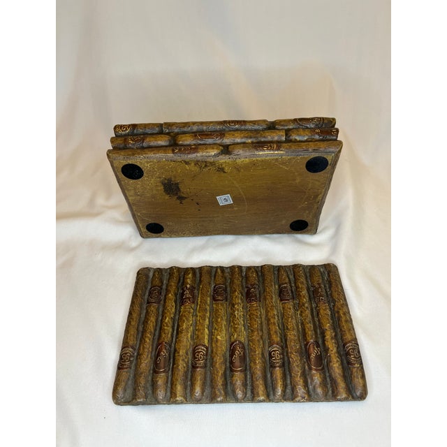 Vintage Cigar Covered Box For Sale In Savannah - Image 6 of 11