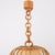 Brown Mid 20th Century Spanish Rattan Pendant Lamp For Sale - Image 8 of 9