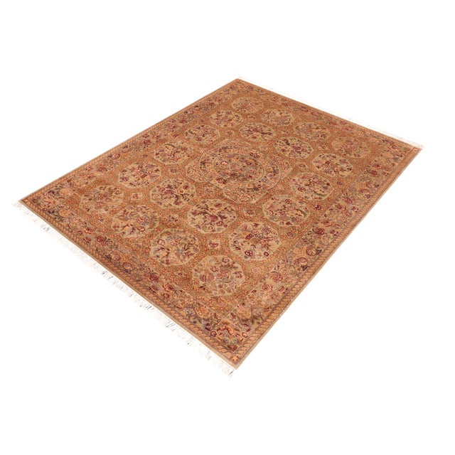 Designed with mesmerizing intricacy and gorgeous color palette, this hand-knotted masterpiece demonstrates the beauty and...