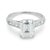 Contemporary 1950s Gia 2.09 D Vvs2 Emerald Cut Diamond Platinum Engagement Ring, Size 5.25 For Sale - Image 3 of 7