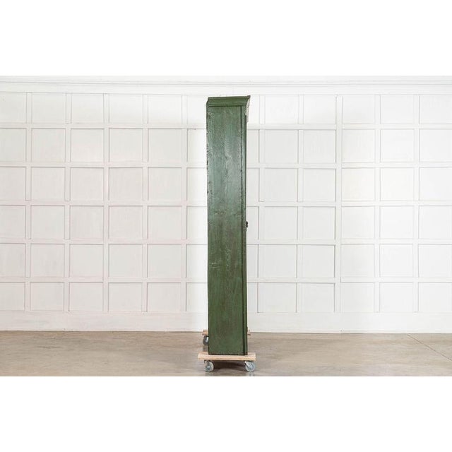 Large English Pine Painted Housekeepers Cabinet, 1880 For Sale - Image 6 of 17