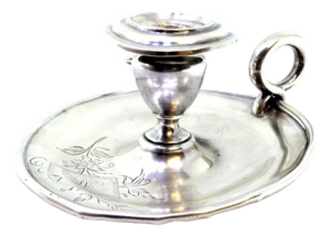 Silver Paddle with Engraved Floral Motifs