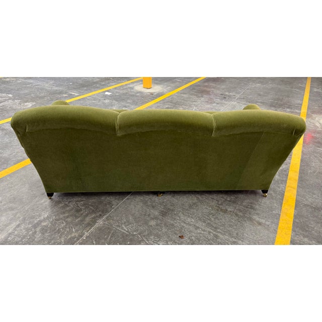George Smith George Smith Mohair Full Scroll Arm Sofa For Sale - Image 4 of 7