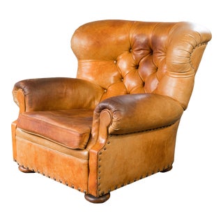 Ralph Lauren Vintage Distressed Writer's Chair For Sale