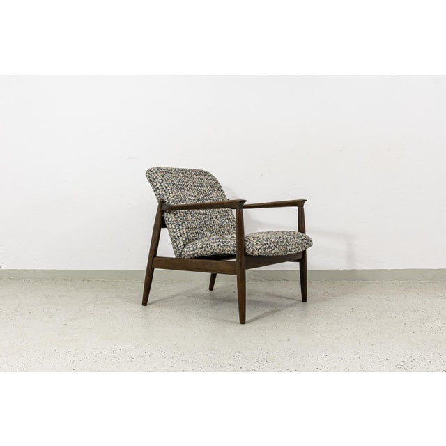 Mid-Century Modern Lounge Chair by Edmund Homa for GFM, Poland, 1960s For Sale - Image 9 of 14