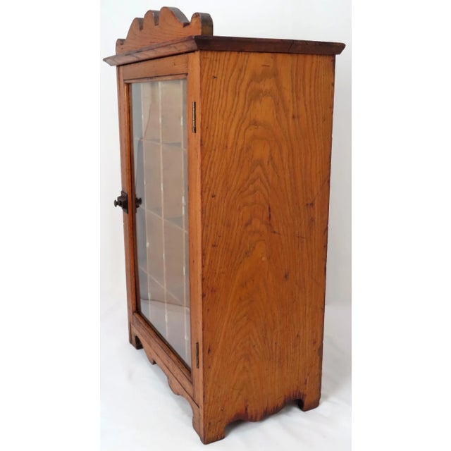 Antique American Chestnut Flavor Extracts Cabinet With Divided Sectional Interior For Sale In Boston - Image 6 of 13