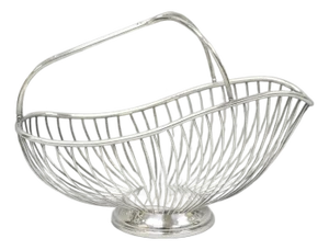 Vintage Mid Century Modern El De Uberti Italy Silver Plated Wire Wine Bottle Holder
