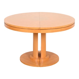 Charles Pfister for Baker Furniture Modern Art Deco Primavera Dining Table or Center Table, Newly Refinished For Sale