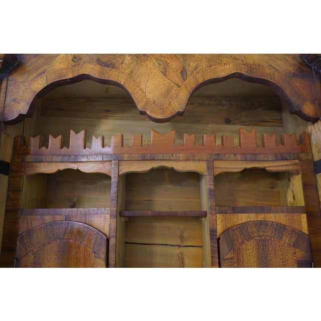 Brown Italian Extremely High Quality Distressed Finish Secretary Desk For Sale - Image 8 of 18