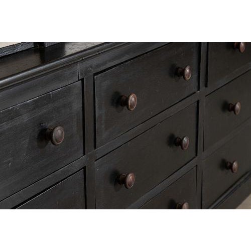 Black French Monumental Ebonised Bookcase, 1900s For Sale - Image 8 of 12