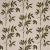 Schumacher Lilla Embroidery Fabric in Olive on Neutral For Sale
