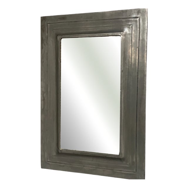 Vintage Tin Mirror, 1970s For Sale