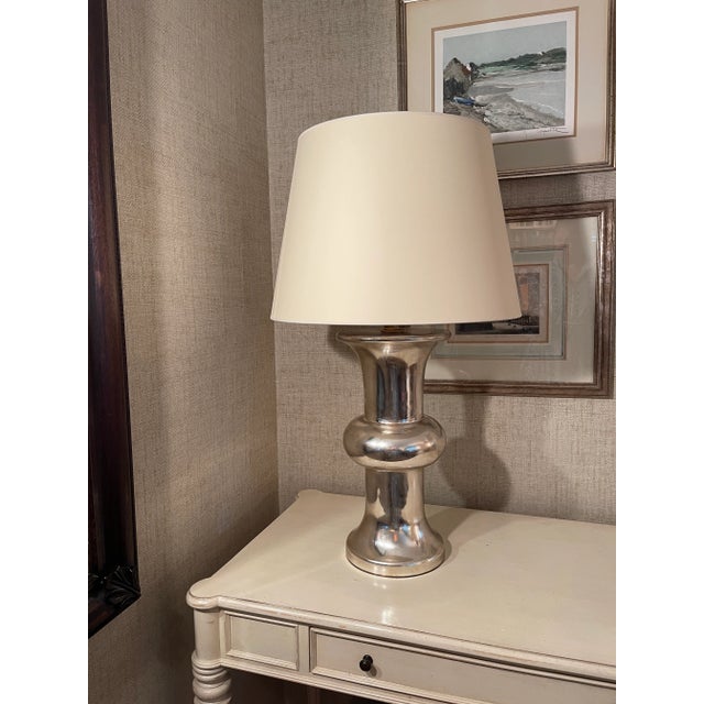 Visual Comfort Bull Nose Cylinder Table Lamp For Sale In New York - Image 6 of 8
