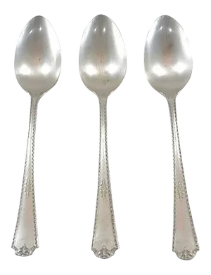 1930s Silver Serving Spoons - Set of 3