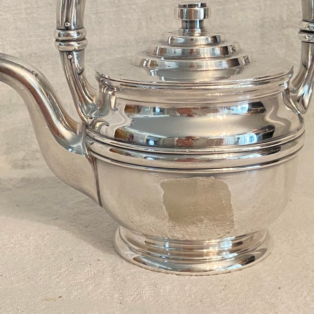 Metal 1930 Gorham Silver Soldered 8oz Teapot Property of Pig 'N Whistle San Francisco For Sale - Image 7 of 11