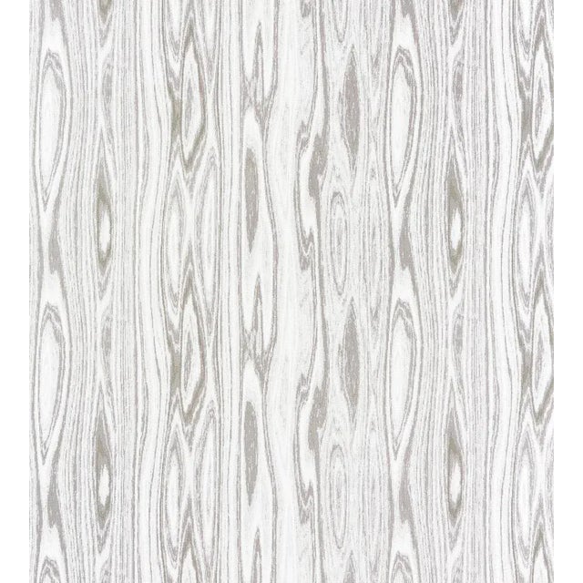 Sample - The House of Scalamandré Faux Bois Weave Fabric, Ash For Sale
