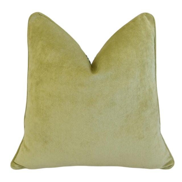 Designer Enrique Carnival Botanical Floral Leaf Feather/Down Pillow 22" Square For Sale In Los Angeles - Image 6 of 7