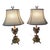 Late 20th Century Brevettato Italian Gilt Bronze/Brass Marble Lamps - A Pair Excellent Mint Condition For Sale