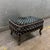 Traditional Traditional Geometric Velvet Ottoman, Vintage For Sale - Image 3 of 12