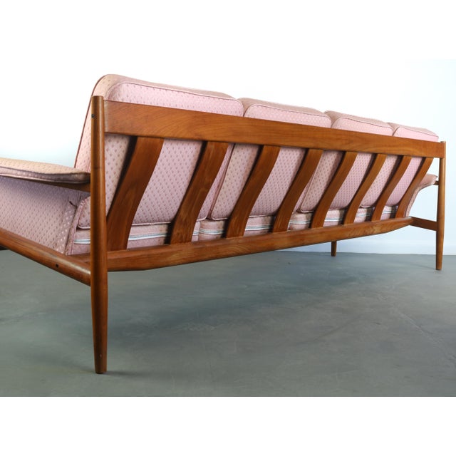 8 Ft Long Grete Jalk for France and Son Four Seat Sofa Denmark For Sale In Orlando - Image 6 of 10