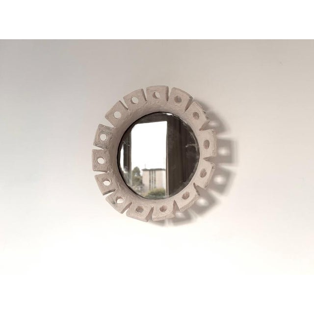 Fiore Handmade Ceramic Mirror by Renzo Maar For Sale - Image 12 of 15