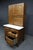 Rare and unusually compact 36-inch-wide oak Hoosier cabinet, featuring a warm golden oak finish and original-style metal...