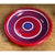 Vintage Raymor Red and Blue Striped Ceramic Plate For Sale - Image 10 of 12