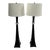 McGuire Robert Kuo Crystal Cuff Floor Lamps - a Pair For Sale