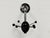Vintage Space Age Sputnik Saturn Wall-Mounted Coat Rack in Black and Chrome from IKEA, 1990s For Sale - Image 15 of 15