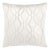 Scalamandre 22" x 22" Valentina Beaded Pillow in Alabaster For Sale