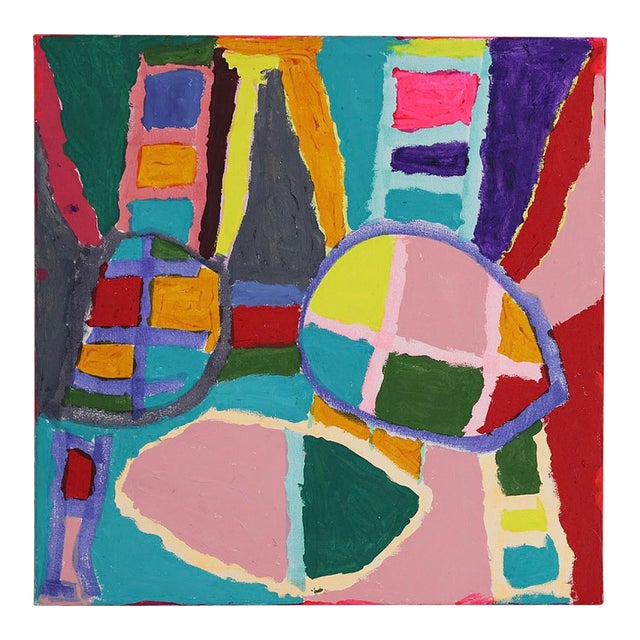 "The More Color, the Better (P0833)" Original Contemporary Painting by Shawn Sanders For Sale